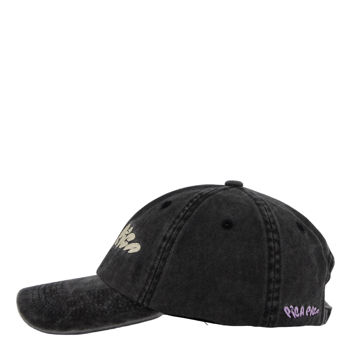 Pica Pica No 1 Dad Cap Washed Black