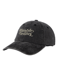 Humble Genius Dad Cap Washed Black