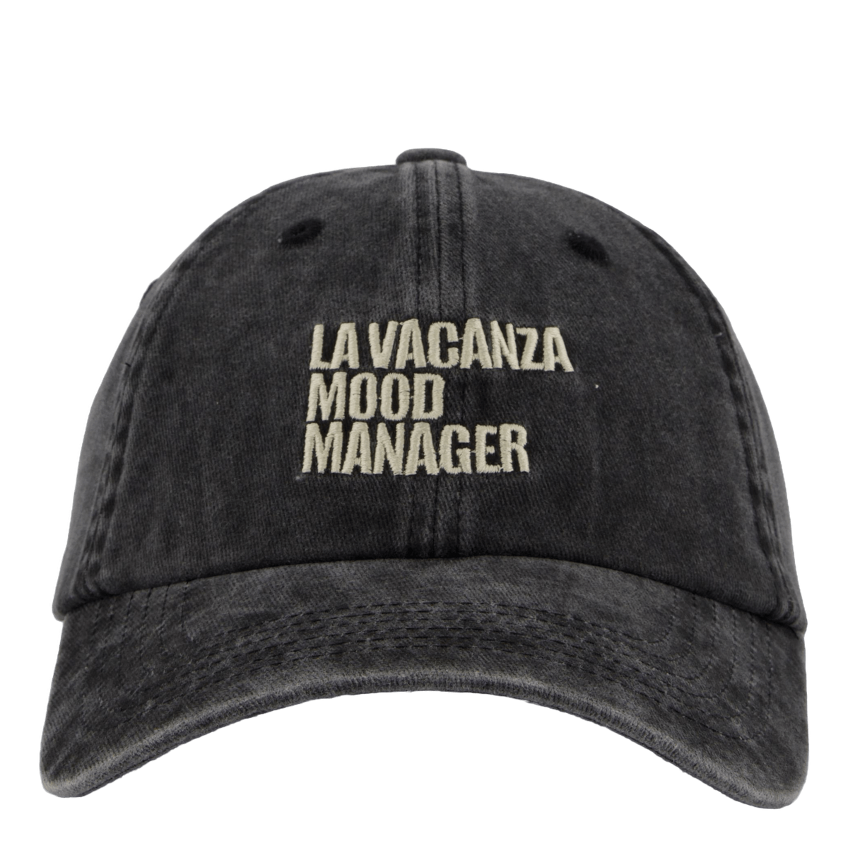 Mood Manager Dad Cap Washed Black