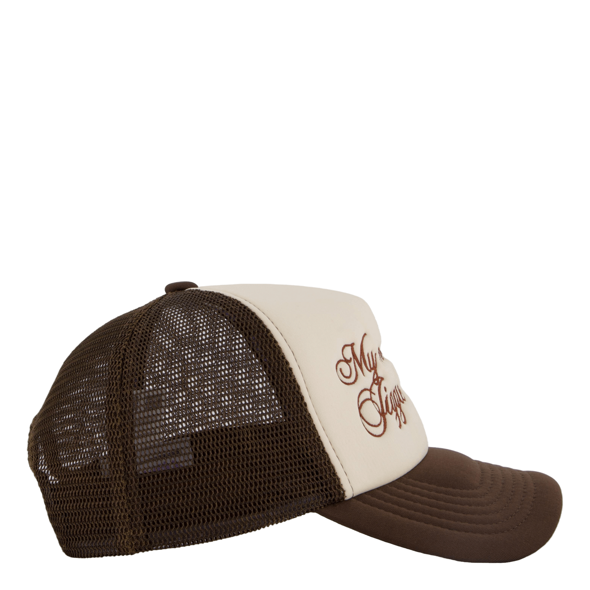 Jiggle Jiggle Trucker Cap Cappuccino Brown