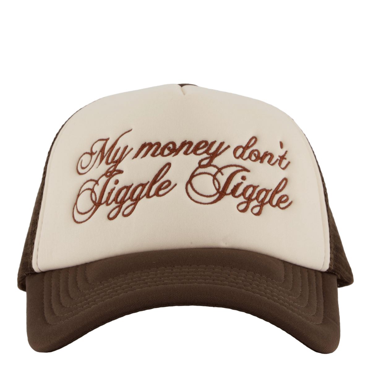 Jiggle Jiggle Trucker Cap Cappuccino Brown