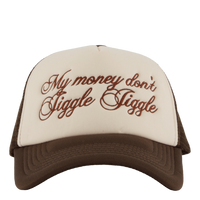 Jiggle Jiggle Trucker Cap Cappuccino Brown