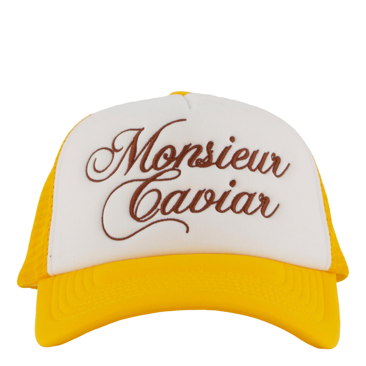 Monsieur Caviar Trucker Cap Yellow