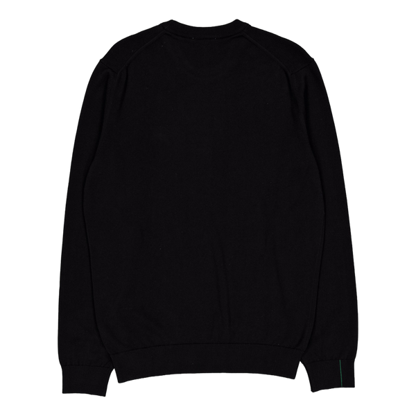 Monochrome Cotton Crew Neck Sw 031 Black