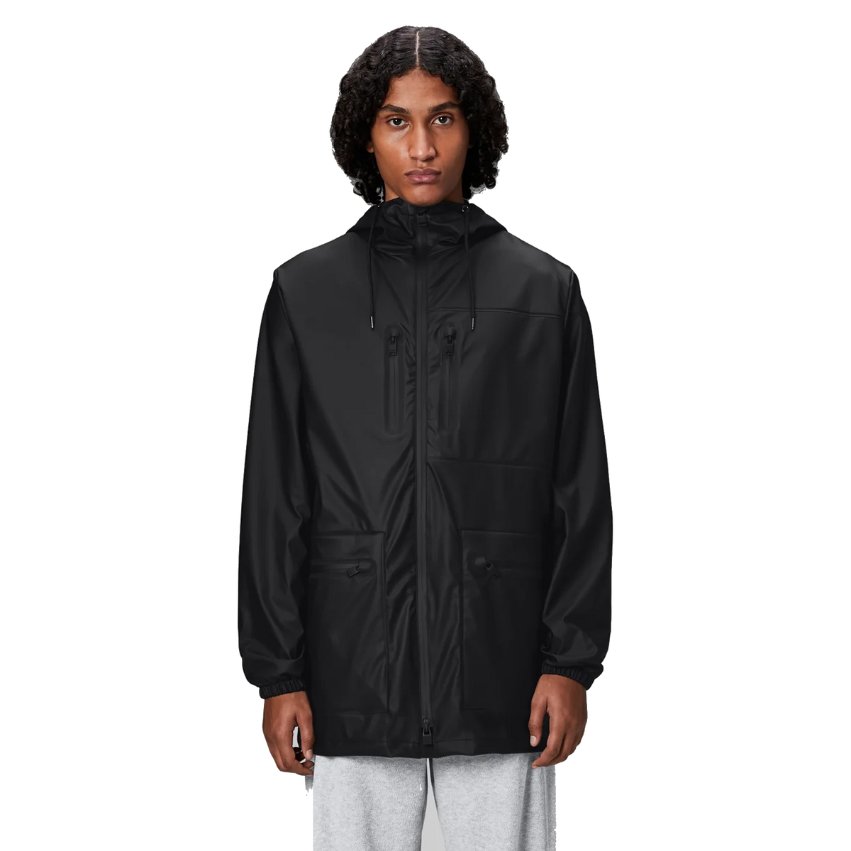 Cargo Long Jacket W3 01 Black