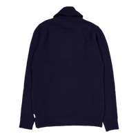 Polo Neck Jumper Navy