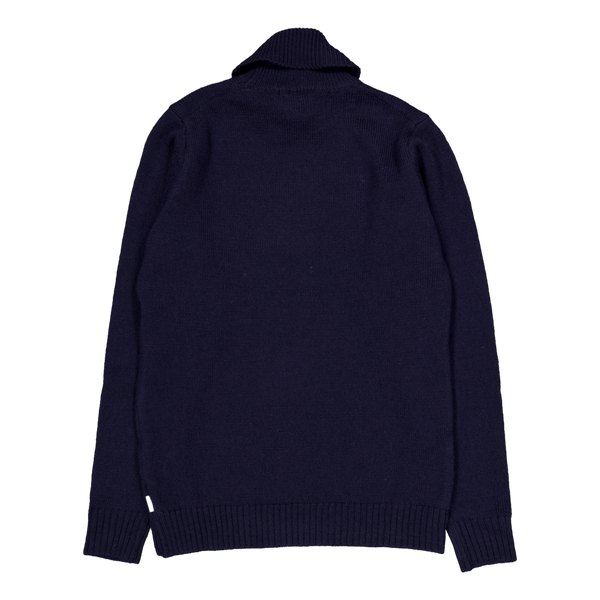 Polo Neck Jumper Navy