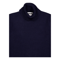 Polo Neck Jumper Navy