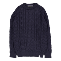 Hudson Aran Jumper Navy