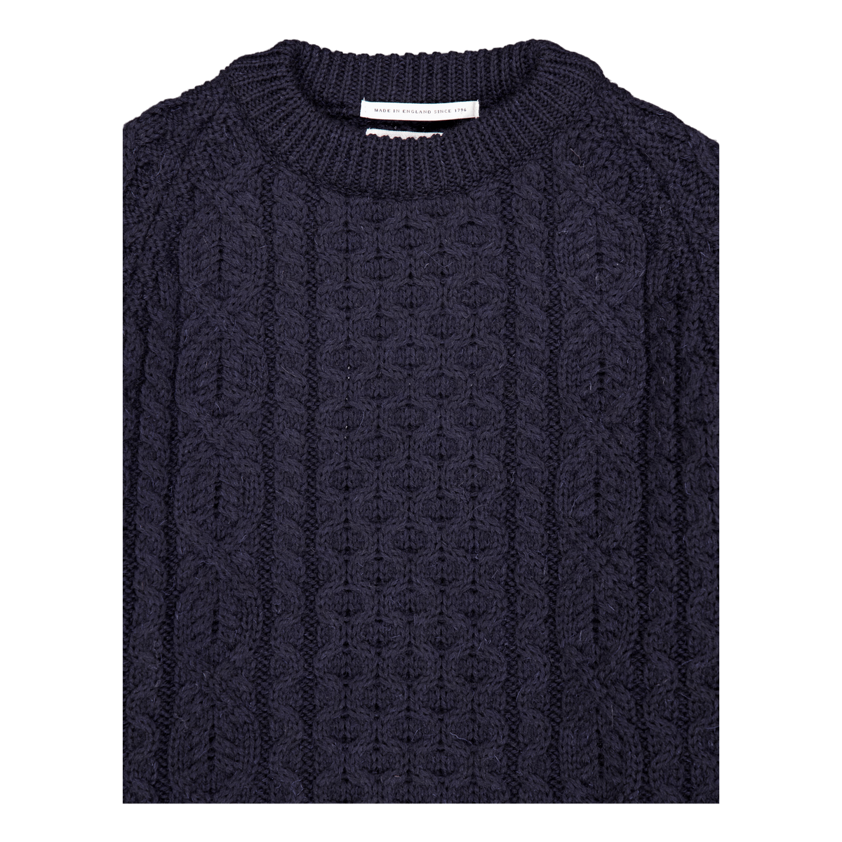 Hudson Aran Jumper Navy