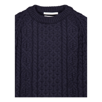 Hudson Aran Jumper Navy