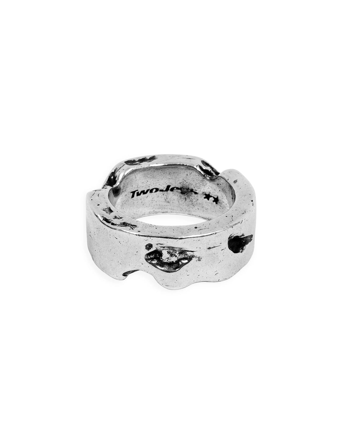 Eroded Ring Silver