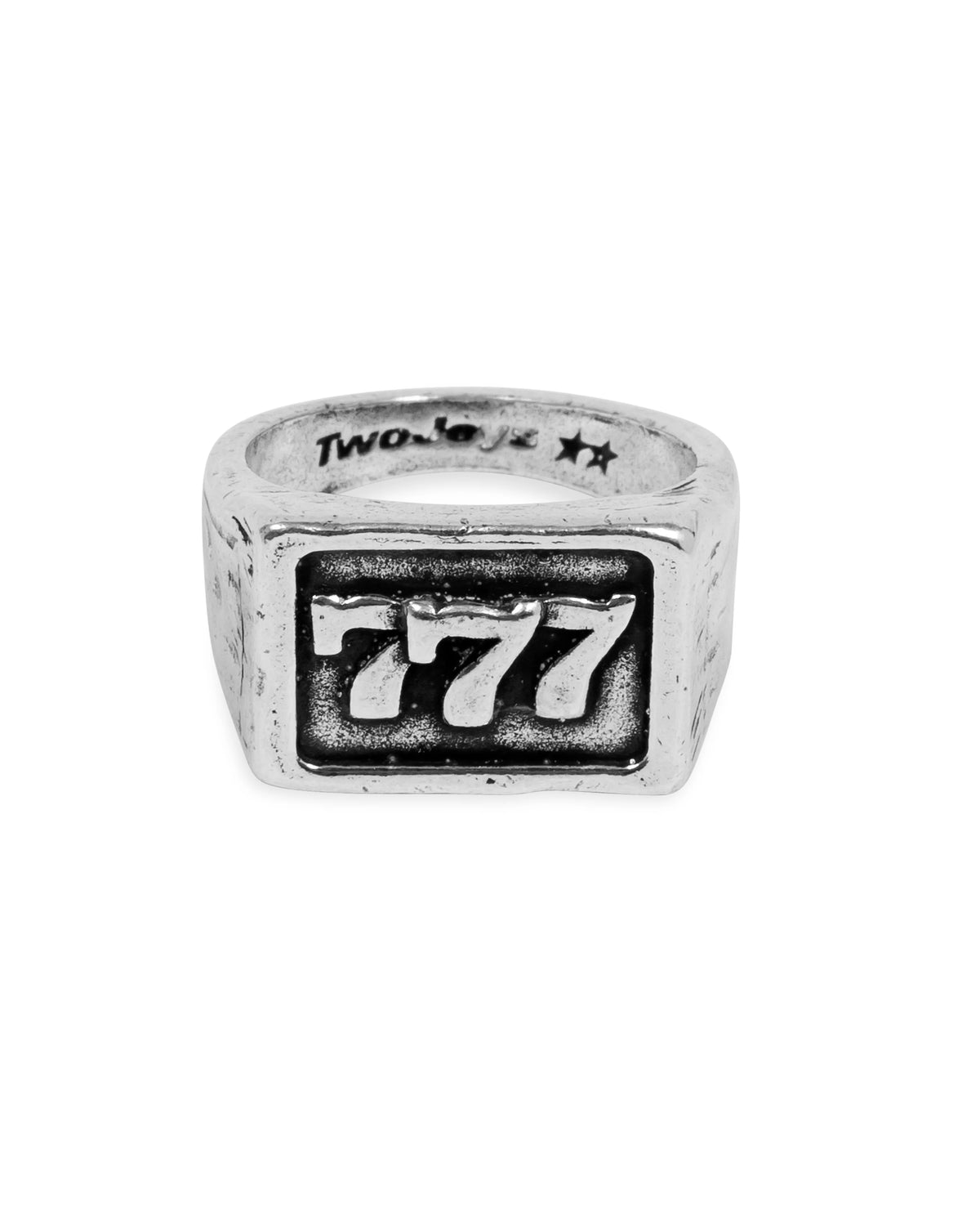 777 Ring Silver