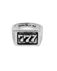 777 Ring Silver