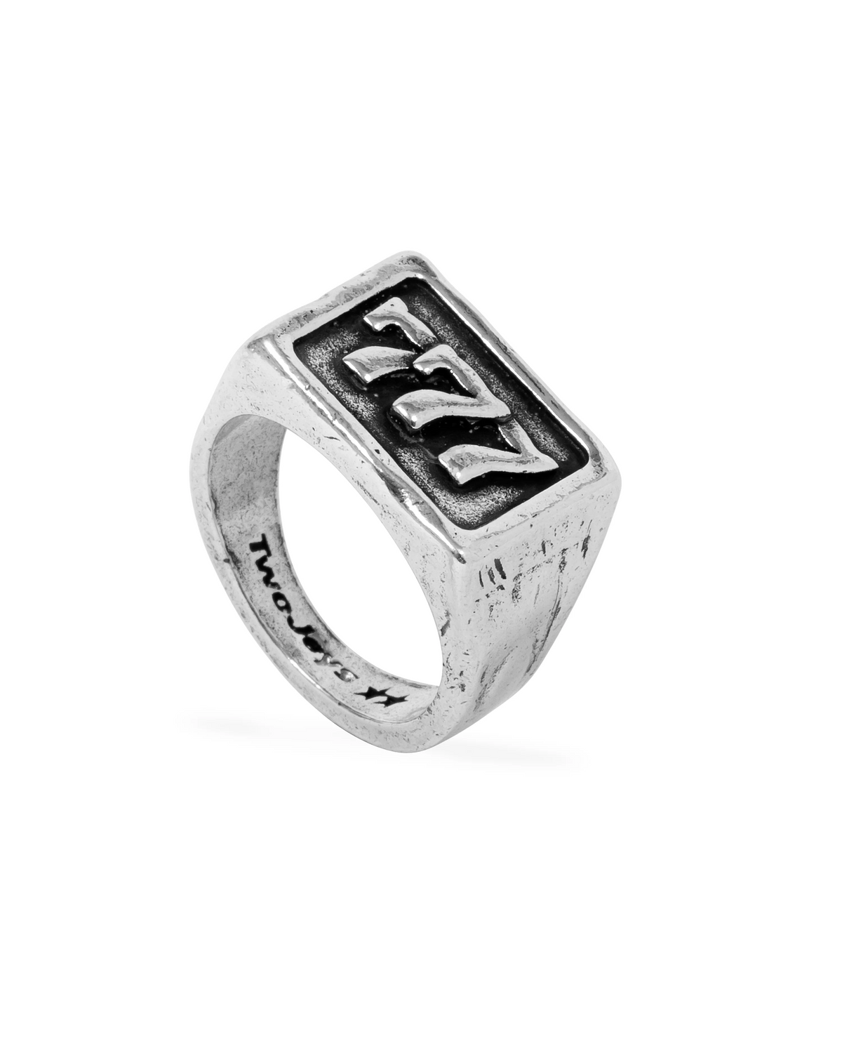 777 Ring Silver