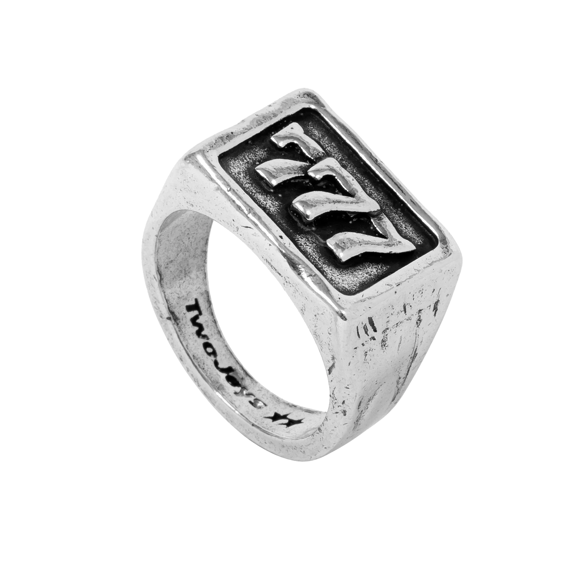 777 Ring Silver