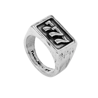 777 Ring Silver