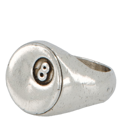 8 Ball Ring Silver