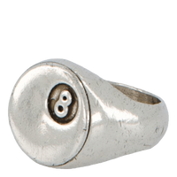 8 Ball Ring Silver