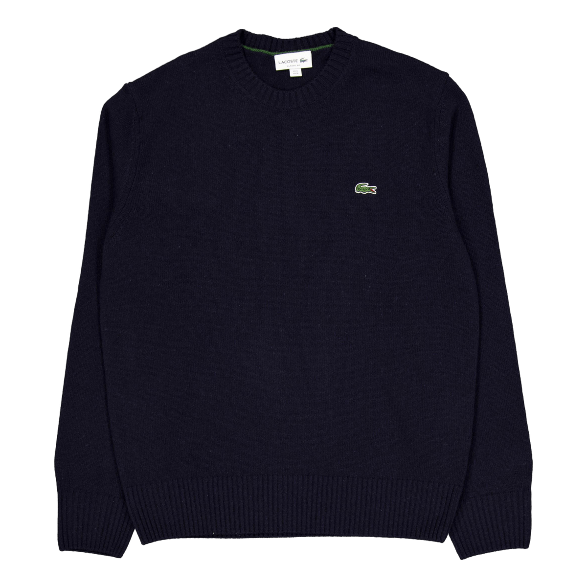 Carded Wool Crew Neck Sweater 166 Midnight Blue