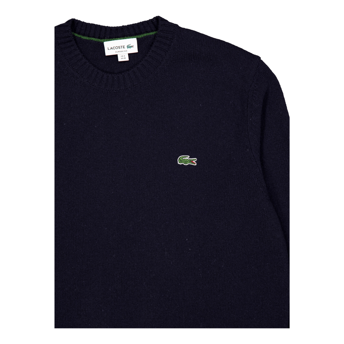 Carded Wool Crew Neck Sweater 166 Midnight Blue