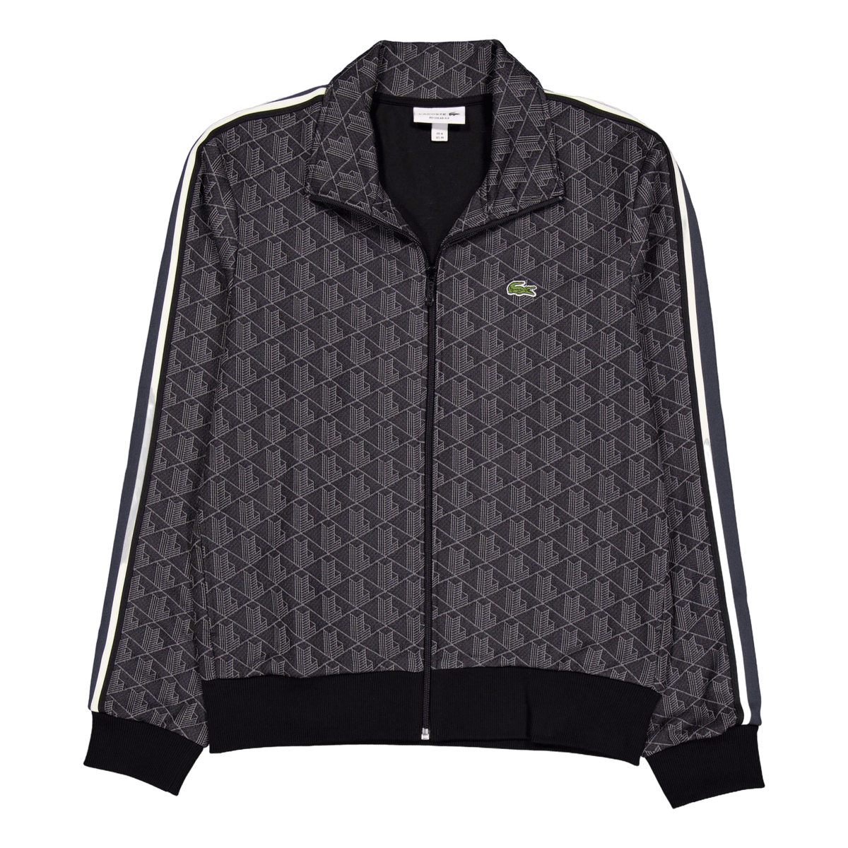 Paris Zip-up Jacquard Track Ja 4pc Black/dark Grey