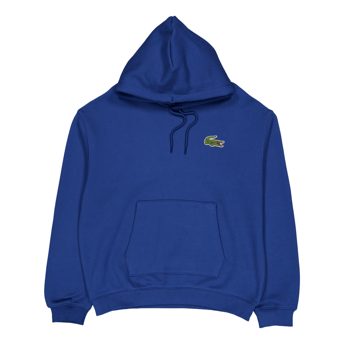 Loose Fit Badge Accent Hoodie Hbm Blue