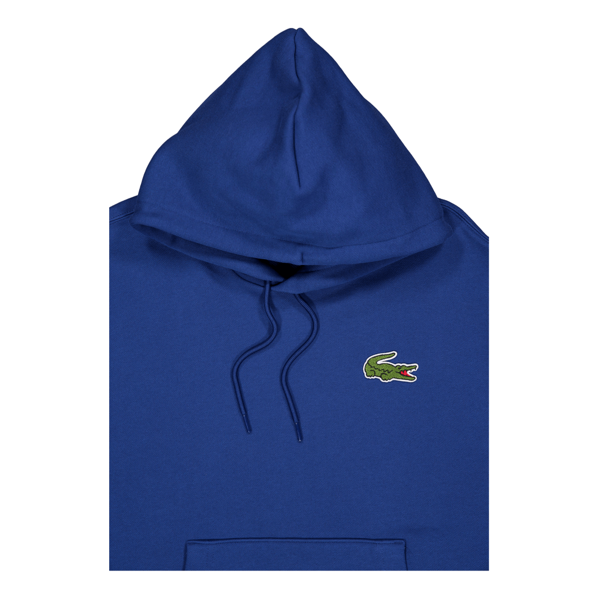 Loose Fit Badge Accent Hoodie Hbm Blue