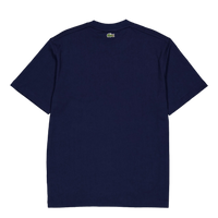 Signature Print Cotton T-shirt 166 Midnight Blue