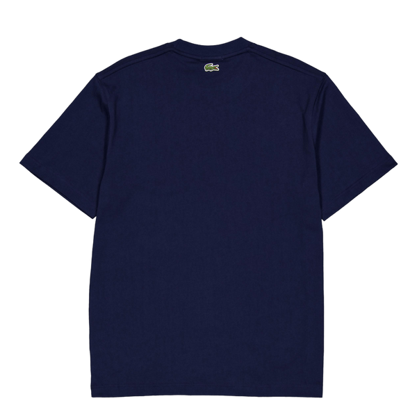 Signature Print Cotton T-shirt 166 Midnight Blue