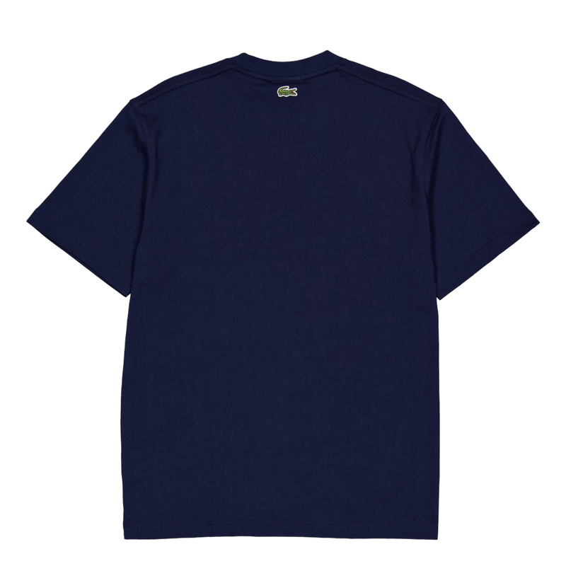 Signature Print Cotton T-shirt 166 Midnight Blue