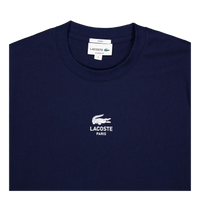 Signature Print Cotton T-shirt 166 Midnight Blue