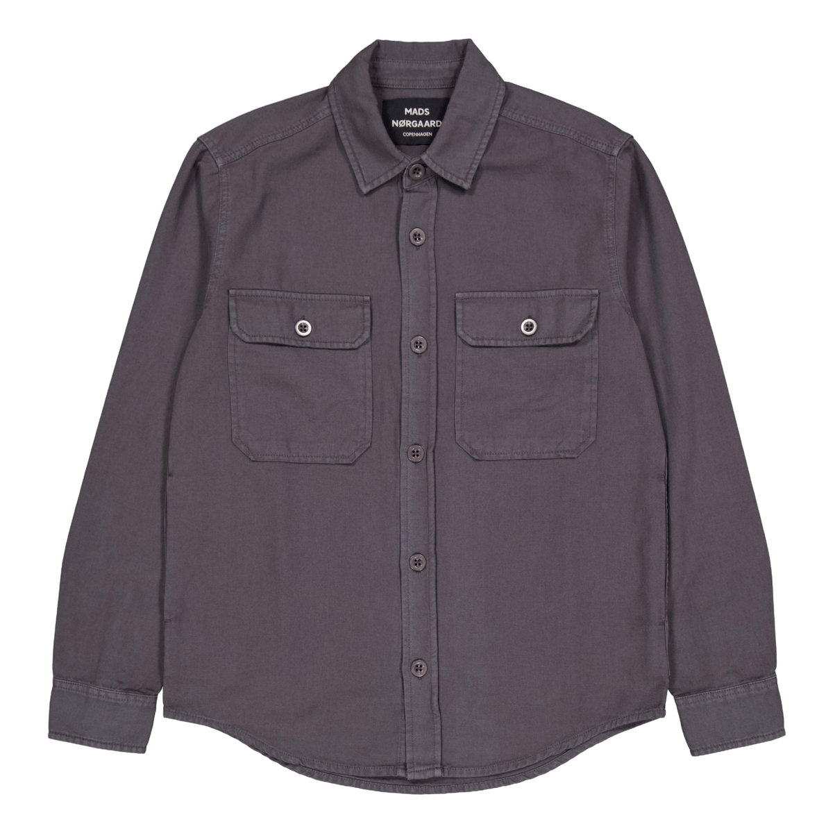 Dyed Canvas Skyler Shirt 9325 Charcoal Grey