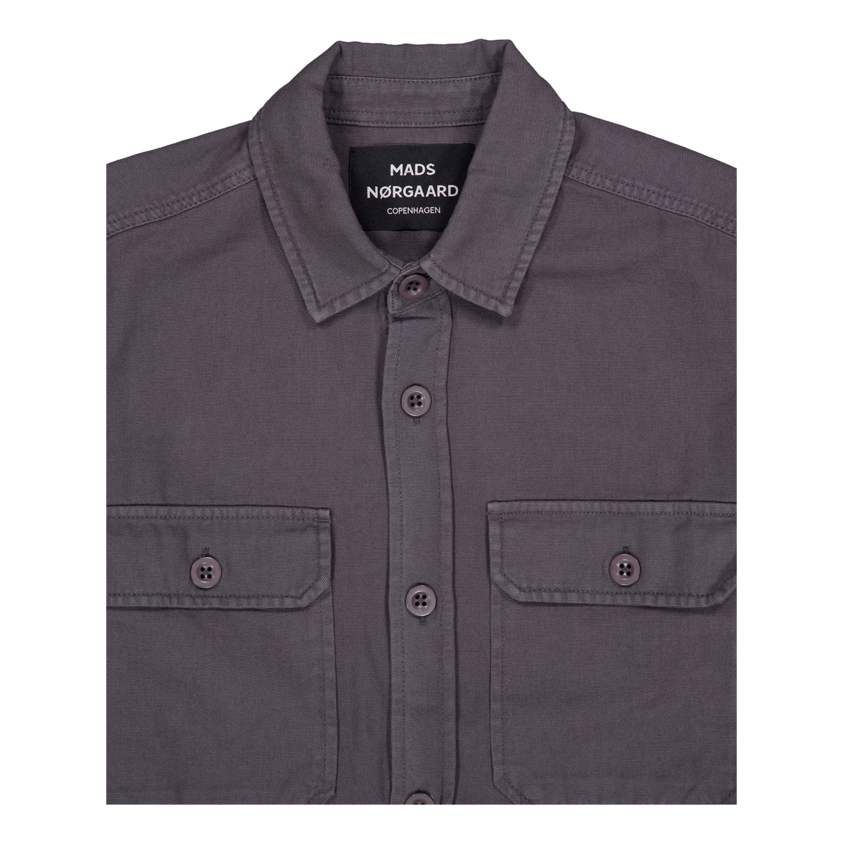 Dyed Canvas Skyler Shirt 9325 Charcoal Grey