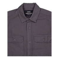 Dyed Canvas Skyler Shirt 9325 Charcoal Grey