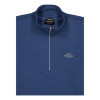 Standard Half Zip Logo Sweat 8045 Midnight Navy