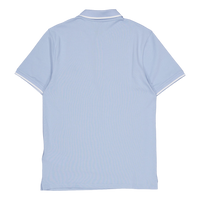 Tipped Polo Shirt W490 Light Blue/ White