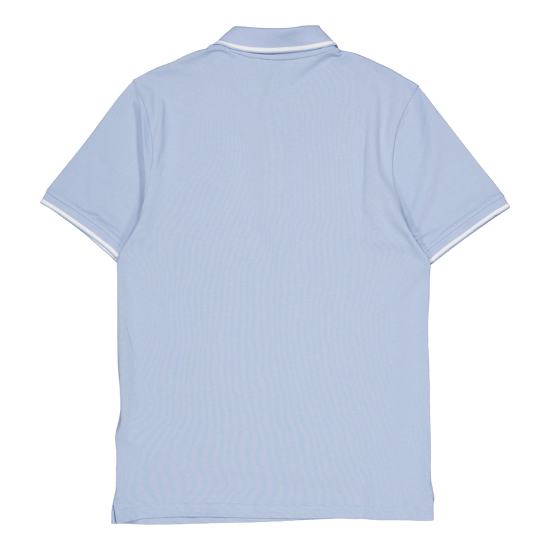 Tipped Polo Shirt W490 Light Blue/ White