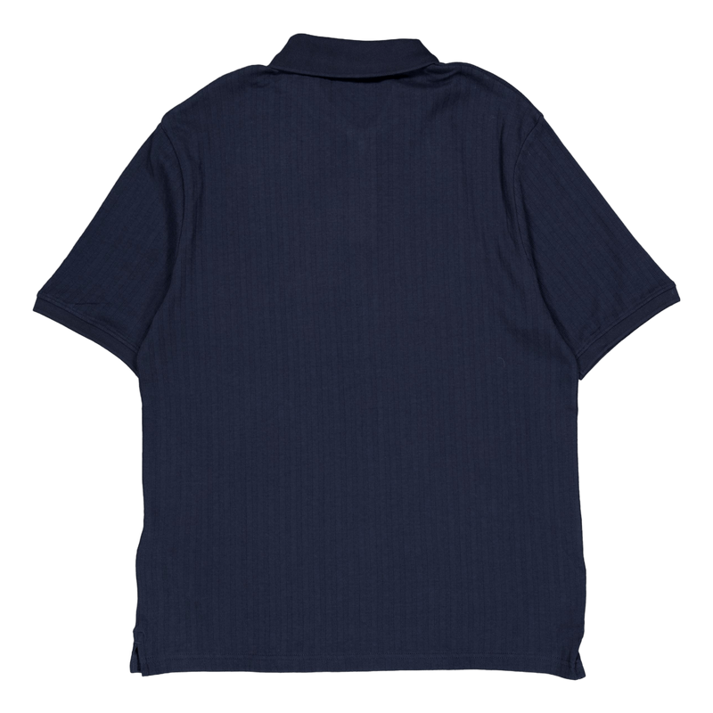 Textured Stripe Polo Shirt Z271 Dark Navy