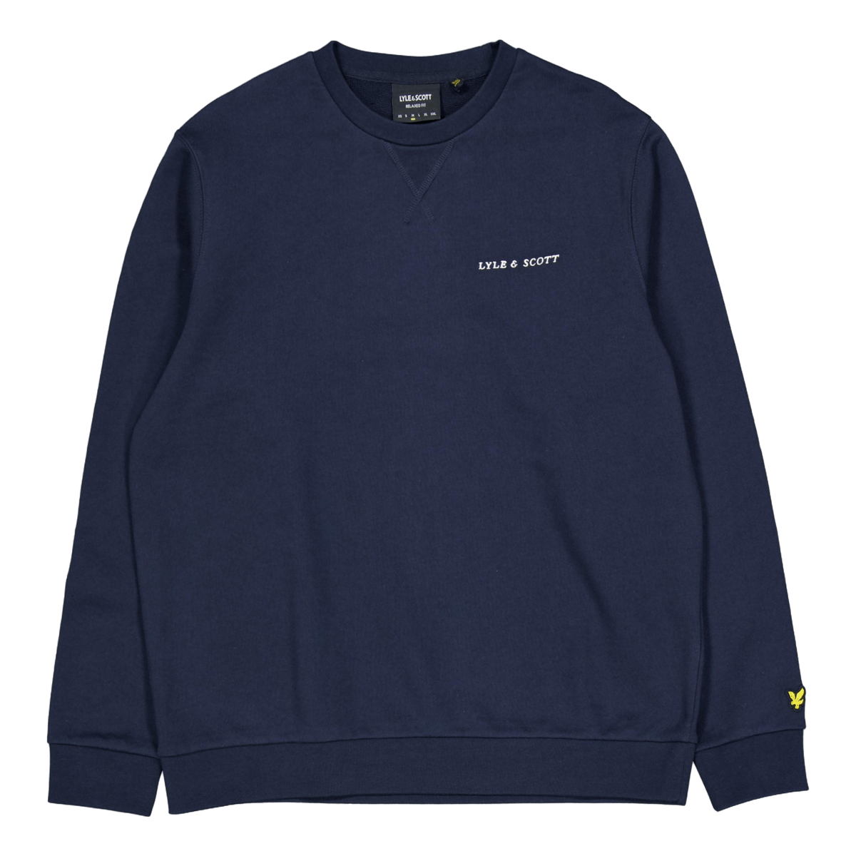 Loopback Embroidered Crew Neck Z271 Dark Navy