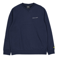 Loopback Embroidered Crew Neck Z271 Dark Navy