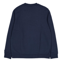 Loopback Embroidered Crew Neck Z271 Dark Navy