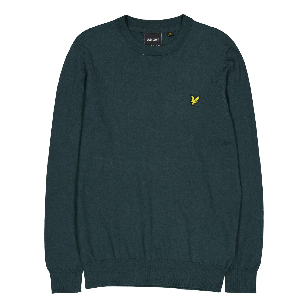 Cotton Merino Crew Neck Jumper X311 Argyle Teal