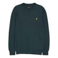 Cotton Merino Crew Neck Jumper X311 Argyle Teal