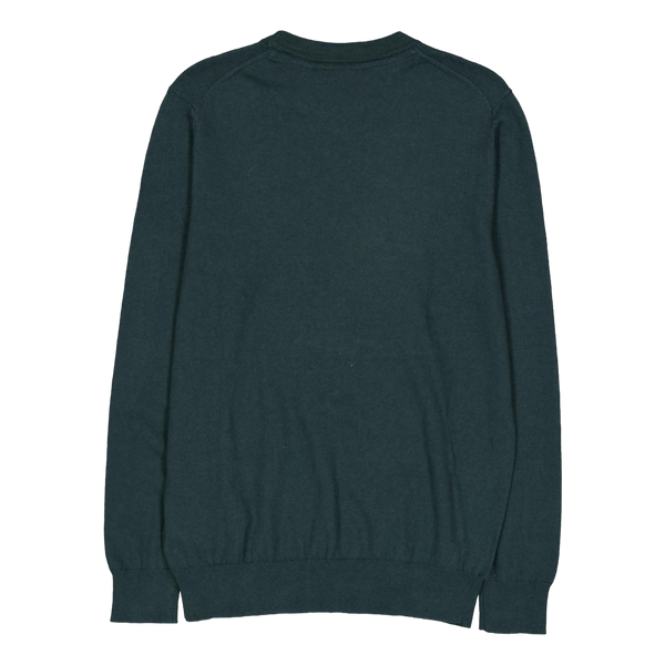 Cotton Merino Crew Neck Jumper X311 Argyle Teal