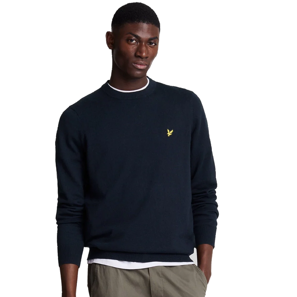 Cotton Merino Crew Neck Jumper Z271 Dark Navy