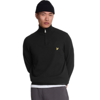 Cotton Merino Quarter Zip Jump Z865 Jet Black