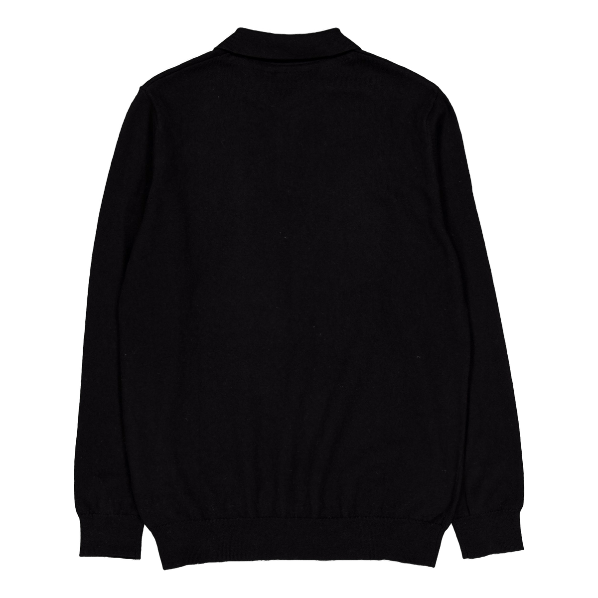 Cotton Merino Long Sleeve Knit Z865 Jet Black