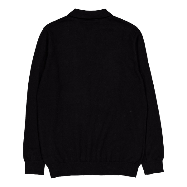 Cotton Merino Long Sleeve Knit Z865 Jet Black