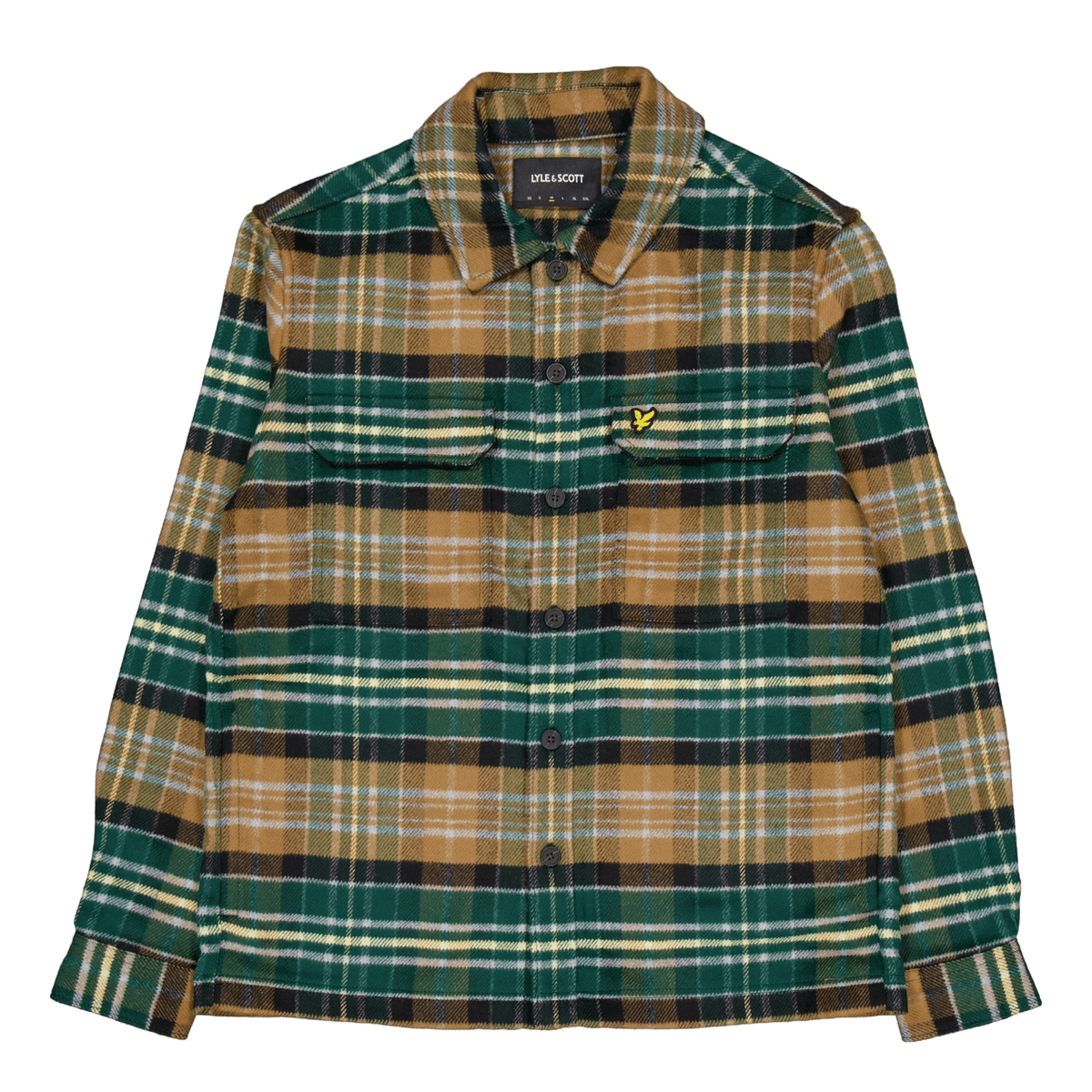 Check Flannel Overshirt X351 Argyle Teal/ Heritage Tau